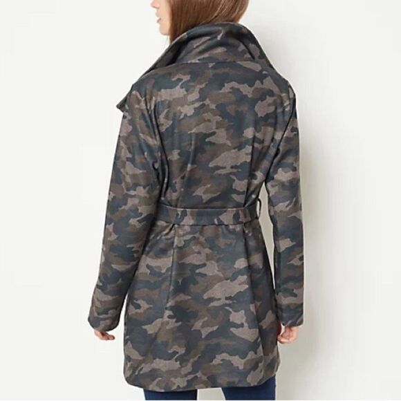 Belle by Kim Gravel Wool Blend Belted Topper Coat - Picture 2 of 5